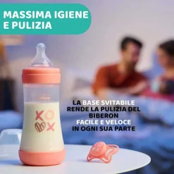 Biberon|Chicco Perfect 5 Biberon 240 Ml - Flusso Medio Rosa