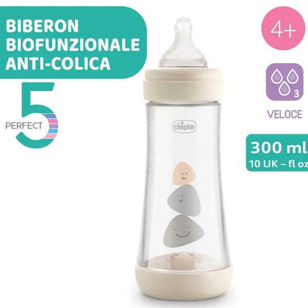 Biberon|Chicco Perfect 5 Biberon 300 Ml - Flusso Veloce