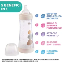 Biberon|Chicco Perfect 5 Biberon 300 Ml - Flusso Veloce