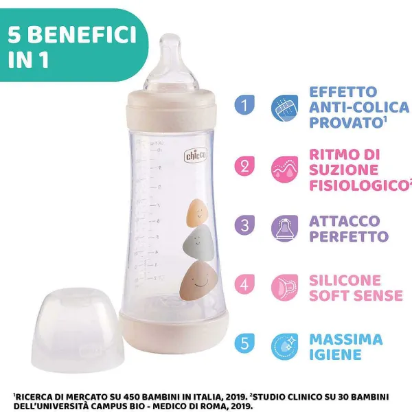 Biberon|Chicco Perfect 5 Biberon 300 Ml - Flusso Veloce