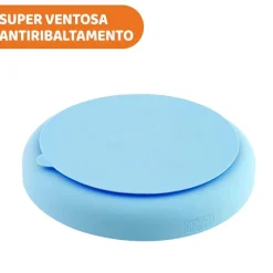 Piatti E Posate|Chicco Piatto In Silicone Con Ventosa Rosa