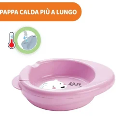 Piatti E Posate|Chicco Piatto Pappacalda 6M+ Rosa
