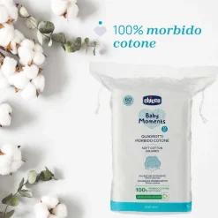 Cura E Accessori Bagnetto|Chicco Quadrotti Morbido Cotone