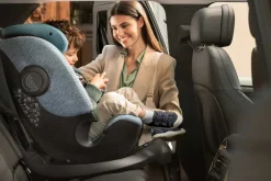 Seggiolini Auto Neonato|Chicco Seggiolino Auto Bi-Seat Air & Full 360 I-Size Base (40-150 Cm) Teal Blue