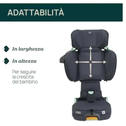 Seggiolini Auto Bimbi Grandi (Dai 3 Anni)|Chicco Seggiolino Auto Fold&Go (100-150 Cm)
