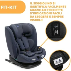 Seggiolini Auto Bimbi Piccoli (Dai 15 Mesi)|Chicco Seggiolino Auto Mokita (76-150 Cm) India Ink
