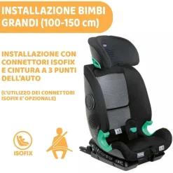 Seggiolini Auto Bimbi Piccoli (Dai 15 Mesi)|Chicco Seggiolino Auto Myseat Air Zip&Wash (76-150 Cm)