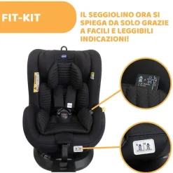 Seggiolini Auto Neonato|Chicco Seggiolino Auto Seat2Fit Air (45-105 Cm) Ink Air