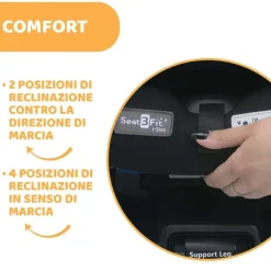Seggiolini Auto Neonato|Chicco Seggiolino Auto Seat3Fit Zip&Wash Air (40-125 Cm)