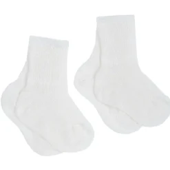 Calze E Collant|Chicco Set 2 Calzini Di Cotone Bianco