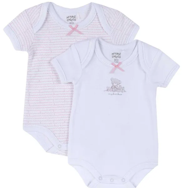 Body|Chicco Set Body Intimo Bianco E Rosa