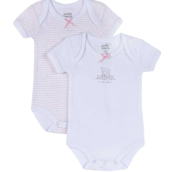 Body|Chicco Set Body Intimo Bianco E Rosa