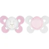 Succhietti Physioforma|Chicco Succhietto Physioforma® Comfort 0-6M (2 Pcs) Silicone Rabbit And Confetti