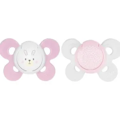 Succhietti Physioforma|Chicco Succhietto Physioforma® Comfort 0-6M (2 Pcs) Silicone Rabbit And Confetti