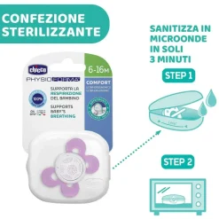 Succhietti Physioforma|Chicco Succhietto Physioforma® Comfort 16-36M (1 Pcs) Silicone Stars