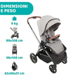 Trio E Sistemi Modulari|Chicco Trio Mysa Con Kory Essential Silver Grey