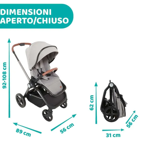 Trio E Sistemi Modulari|Chicco Trio Mysa Con Kory Essential Silver Grey