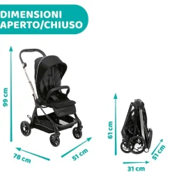 Trio E Sistemi Modulari|Chicco Trio One4Ever Con Kory Essential Pirate Black