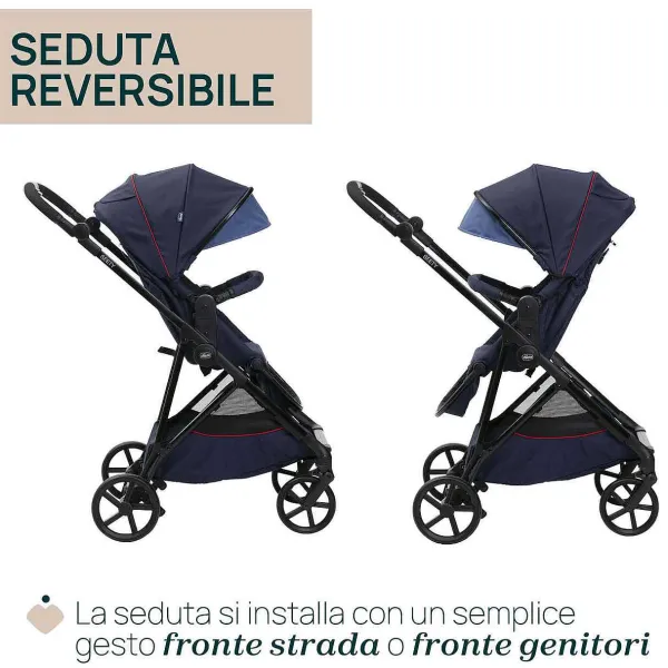 Trio E Sistemi Modulari|Chicco Trio Seety Con Kory Essential Oxford Blu