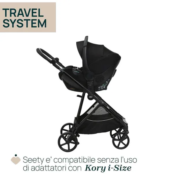 Trio E Sistemi Modulari|Chicco Trio Seety Con Kory Essential Etna Black