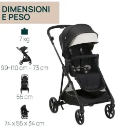 Trio E Sistemi Modulari|Chicco Trio Seety Con Kory Essential Etna Black