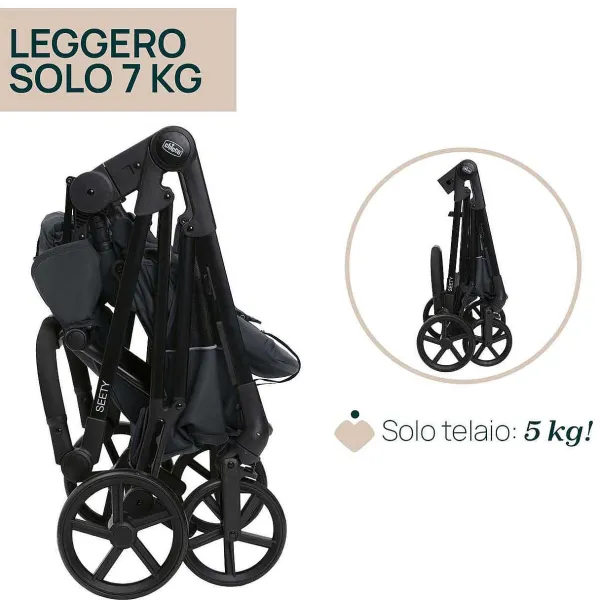 Trio E Sistemi Modulari|Chicco Trio Seety Con Kory Essential Boston Grey