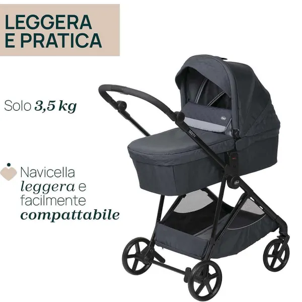 Trio E Sistemi Modulari|Chicco Trio Seety Con Kory Essential Boston Grey