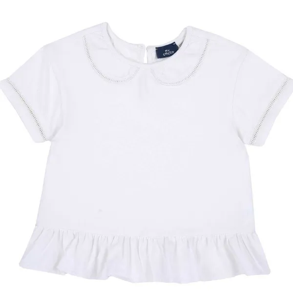 T-Shirt|Chicco T-Shirt Con Colletto E Rouche