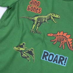 T-Shirt|Chicco T-Shirt Con Dinosauri Verde Medio