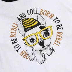 T-Shirt|Chicco T-Shirt Con Manica Corta E Simpatica Stampa Bianco