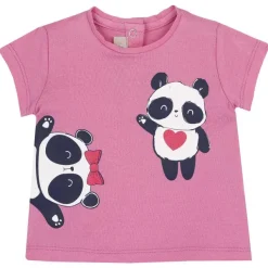 T-Shirt|Chicco T-Shirt Con Panda Rosa Chiaro