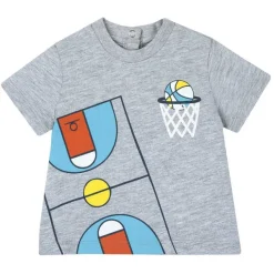 T-Shirt|Chicco T-Shirt Con Simpatica Stampa Grigio Chiaro