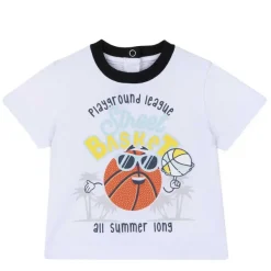 T-Shirt|Chicco T-Shirt Con Simpatica Stampa Bianco E Nero
