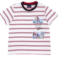T-Shirt|Chicco T-Shirt Con Stampa E Righe