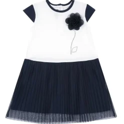 Vestiti|Chicco Vestito Manica Corta Con Fiore Applicato