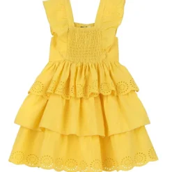 Vestiti|Chicco Vestito Smanicato Con Balze Ricamate